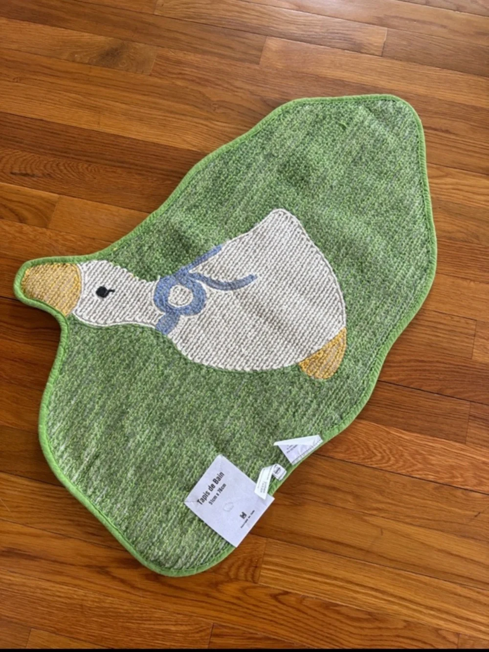New Urban Outfitters Cheeky Goose Shape Tufted Bath Mat